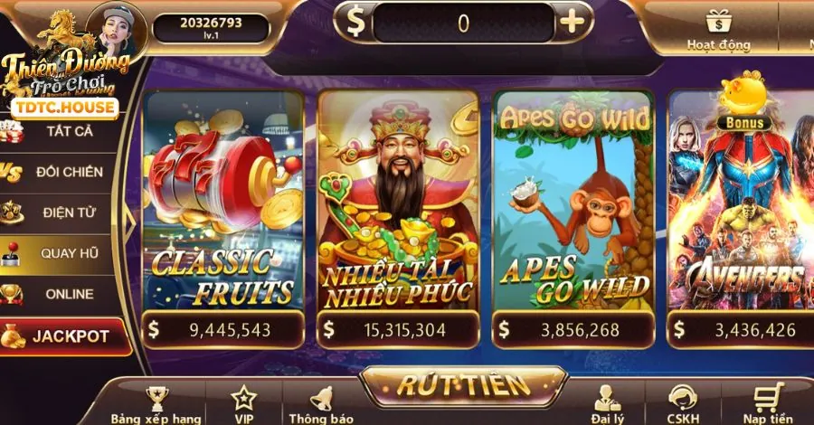 Kho game đa dạng helo888 app android